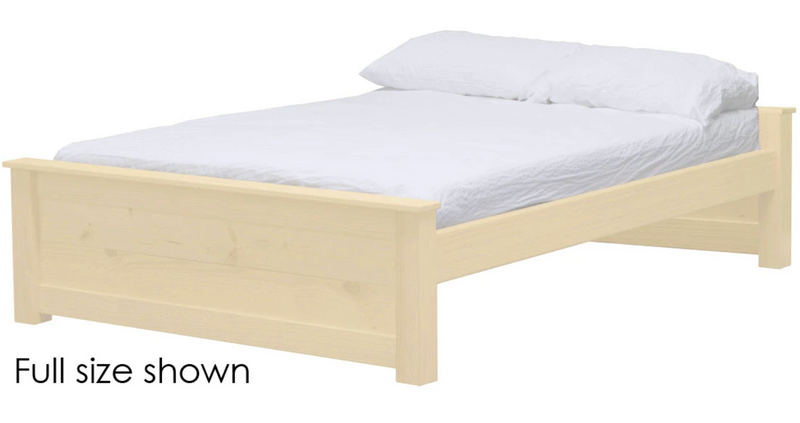 HarvestRoots Bed, Twin, 19" Headboard and Footboard, By Crate Designs. 43599