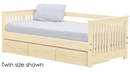 Shaker Bed with Drawers, Twin, By Crate Designs. 43717
