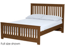 Shaker Bed, Twin, 44" Headboard and 22" Footboard, By Crate Designs. 43742