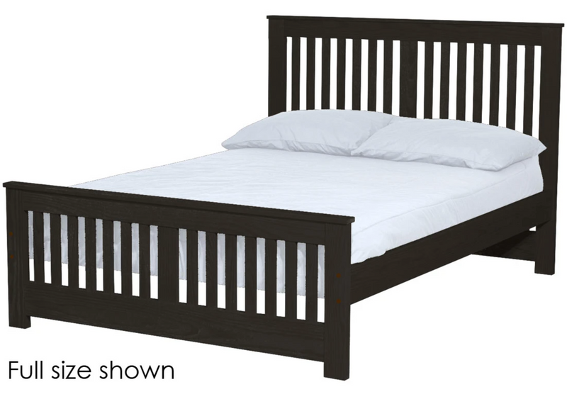 Shaker Bed, Twin, 44" Headboard and 22" Footboard, By Crate Designs. 43742