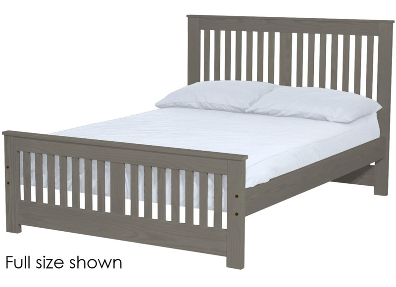 Shaker Bed, Twin, 44" Headboard and 22" Footboard, By Crate Designs. 43742