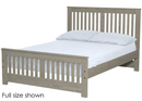 Shaker Bed, Twin, 44" Headboard and 22" Footboard, By Crate Designs. 43742