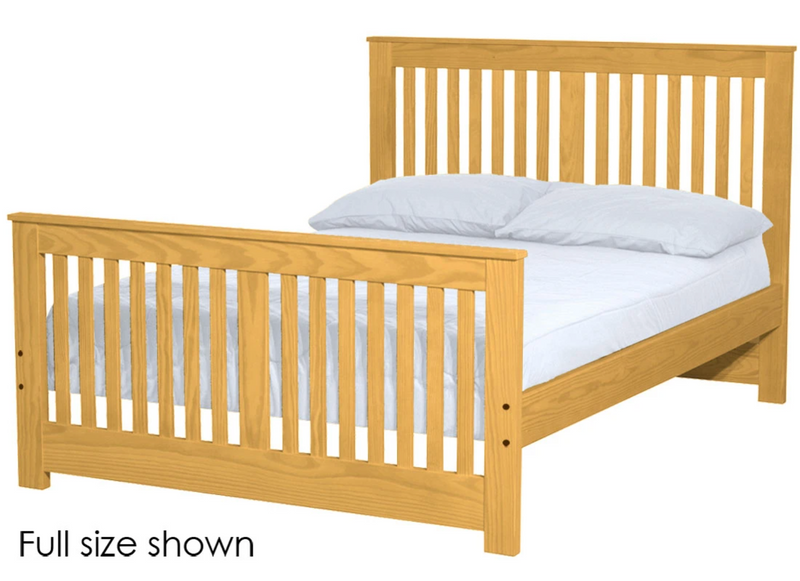 Shaker Bed, Twin, 44" Headboard and 29" Footboard, By Crate Designs. 43749