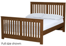 Shaker Bed, Twin, 44" Headboard and 29" Footboard, By Crate Designs. 43749