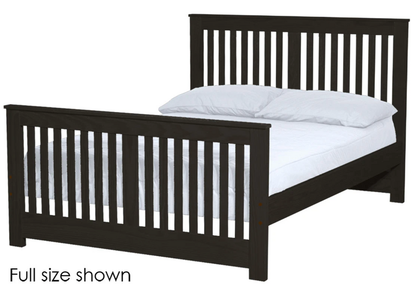 Shaker Bed, Twin, 44" Headboard and 29" Footboard, By Crate Designs. 43749