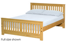 Shaker Bed, Twin, 36" Headboard and 22" Footboard, By Crate Designs. 43762