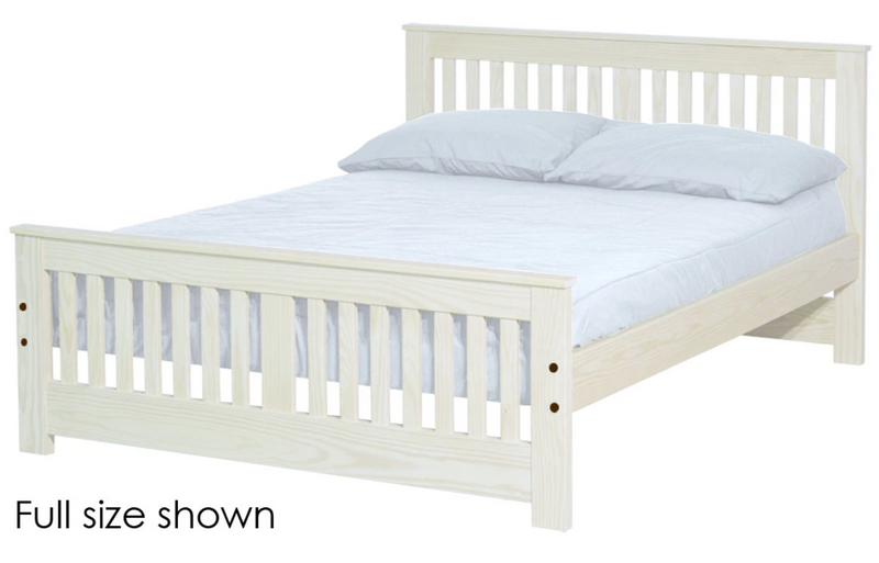 Shaker Bed, Twin, 36" Headboard and 22" Footboard, By Crate Designs. 43762