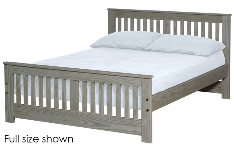 Shaker Bed, Twin, 36" Headboard and 22" Footboard, By Crate Designs. 43762