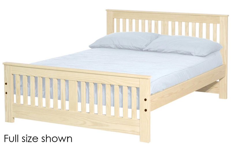 Shaker Bed, Twin, 36" Headboard and 22" Footboard, By Crate Designs. 43762