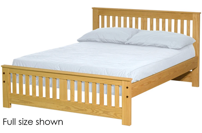 Shaker Bed, Twin, 36" Headboard and 18" Footboard, By Crate Designs. 43768