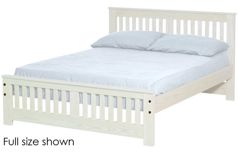 Shaker Bed, Twin, 36" Headboard and 18" Footboard, By Crate Designs. 43768