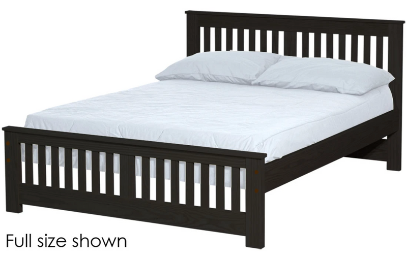 Shaker Bed, Twin, 36" Headboard and 18" Footboard, By Crate Designs. 43768