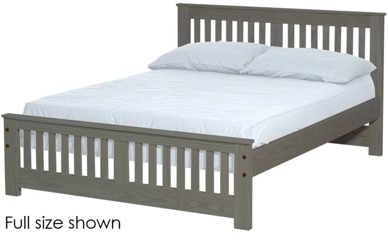 Shaker Bed, Twin, 36" Headboard and 18" Footboard, By Crate Designs. 43768