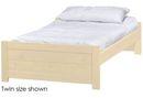 WildRoots Bed, Twin, 19" Headboard and Footboard, By Crate Designs. 43899