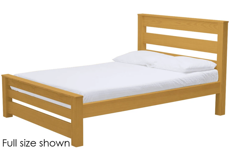 TimberFrame Bed, Twin, 43" Headboard and 18" Footboard, By Crate Designs. 43928