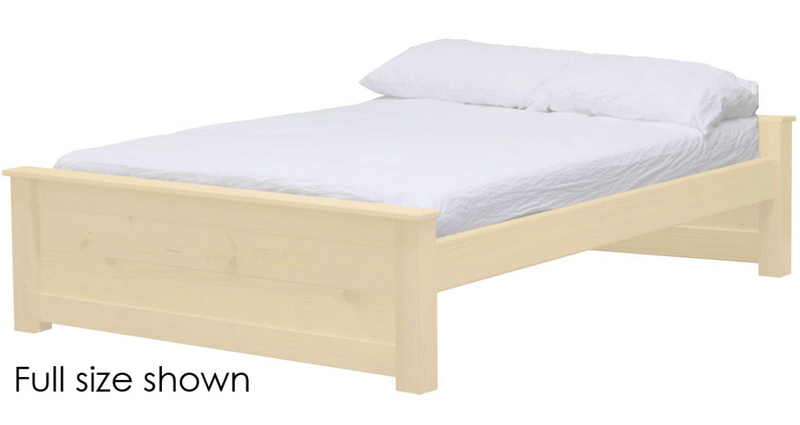 HarvestRoots Bed, Full, 19" Headboard and Footboard, By Crate Designs. 44599