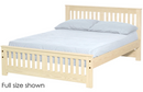 Shaker Bed, Full, 36" Headboard and 18" Footboard, By Crate Designs. 44768