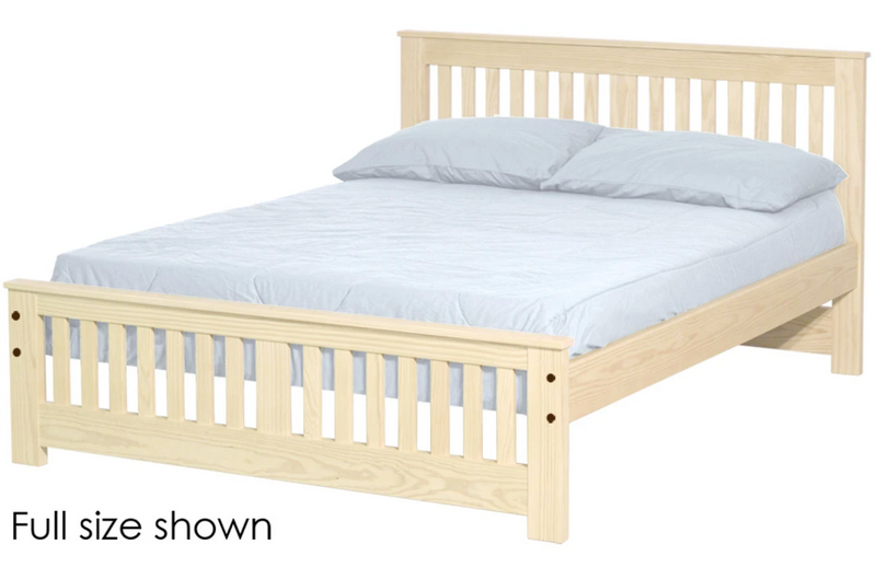 Shaker Bed, Full, 36" Headboard and 18" Footboard, By Crate Designs. 44768