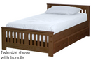 Shaker Bed, Full, 29" Headboard and 18" Footboard, By Crate Designs. 44798
