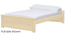 HarvestRoots Bed, Queen, 19" Headboard and Footboard, By Crate Designs. 45599