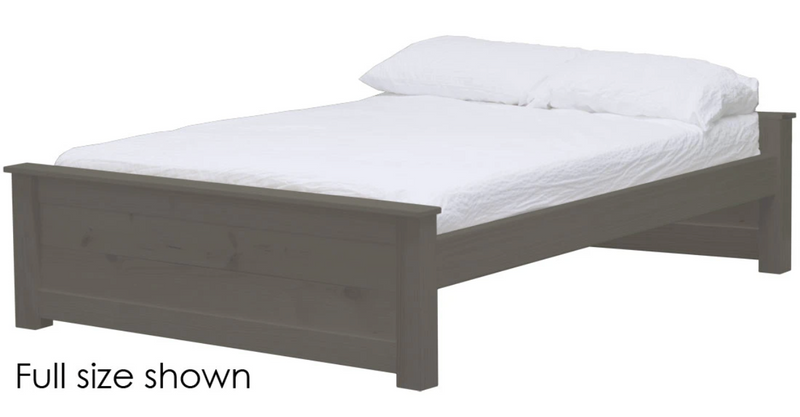 HarvestRoots Bed, Queen, 19" Headboard and Footboard, By Crate Designs. 45599
