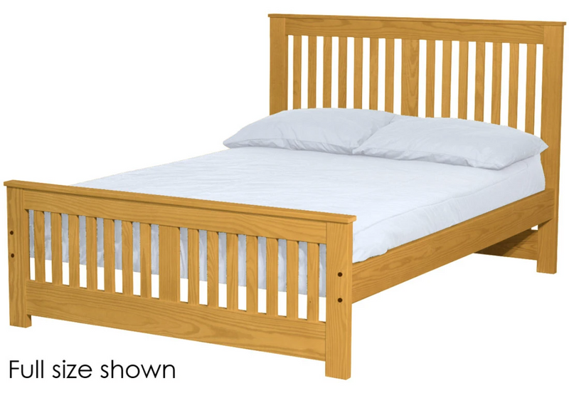 Shaker Bed, Queen, 44" Headboard and 22" Footboard, By Crate Designs. 45742