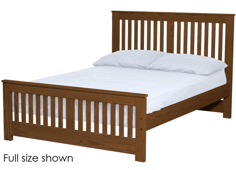 Shaker Bed, Queen, 44" Headboard and 22" Footboard, By Crate Designs. 45742