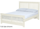 Shaker Bed, Queen, 44" Headboard and 22" Footboard, By Crate Designs. 45742