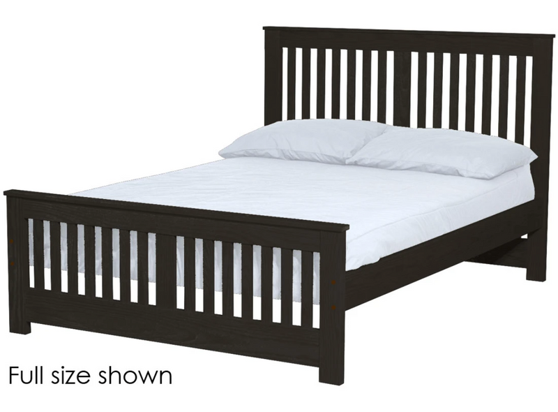 Shaker Bed, Queen, 44" Headboard and 22" Footboard, By Crate Designs. 45742