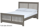 Shaker Bed, Queen, 44" Headboard and 22" Footboard, By Crate Designs. 45742