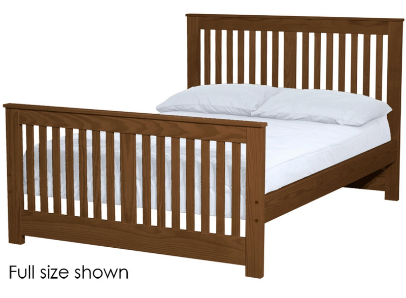 Shaker Bed, Queen, 44" Headboard and 29" Footboard, By Crate Designs. 45749