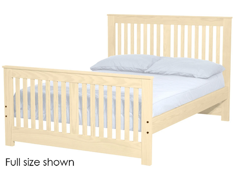 Shaker Bed, Queen, 44" Headboard and 29" Footboard, By Crate Designs. 45749