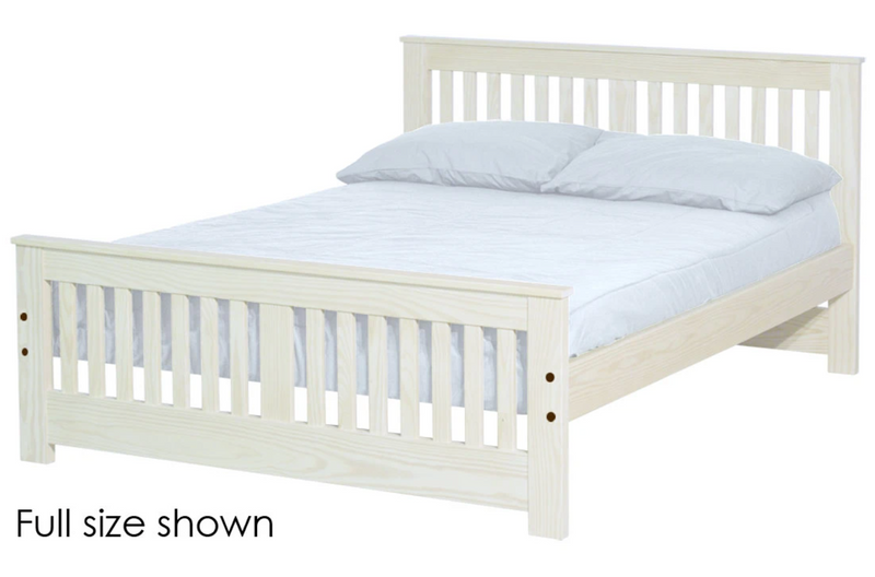 Shaker Bed, Queen, 36" Headboard and 22" Footboard, By Crate Designs. 45762