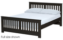 Shaker Bed, Queen, 36" Headboard and 22" Footboard, By Crate Designs. 45762