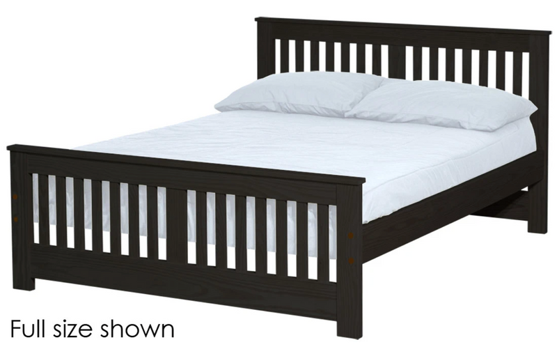 Shaker Bed, Queen, 36" Headboard and 22" Footboard, By Crate Designs. 45762