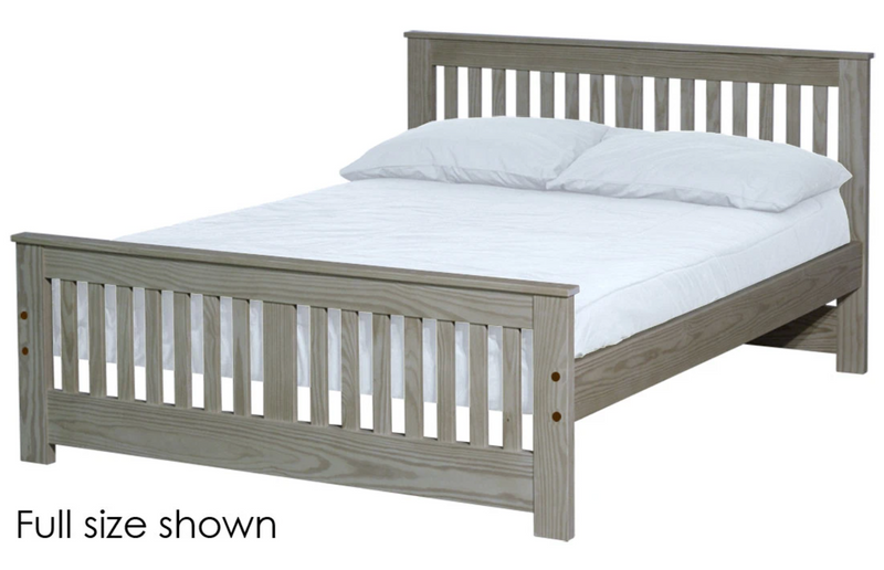 Shaker Bed, Queen, 36" Headboard and 22" Footboard, By Crate Designs. 45762