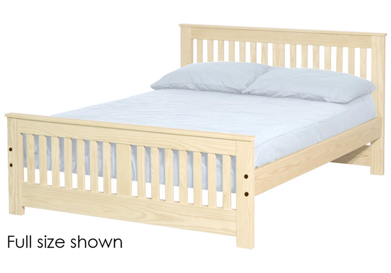 Shaker Bed, Queen, 36" Headboard and 22" Footboard, By Crate Designs. 45762