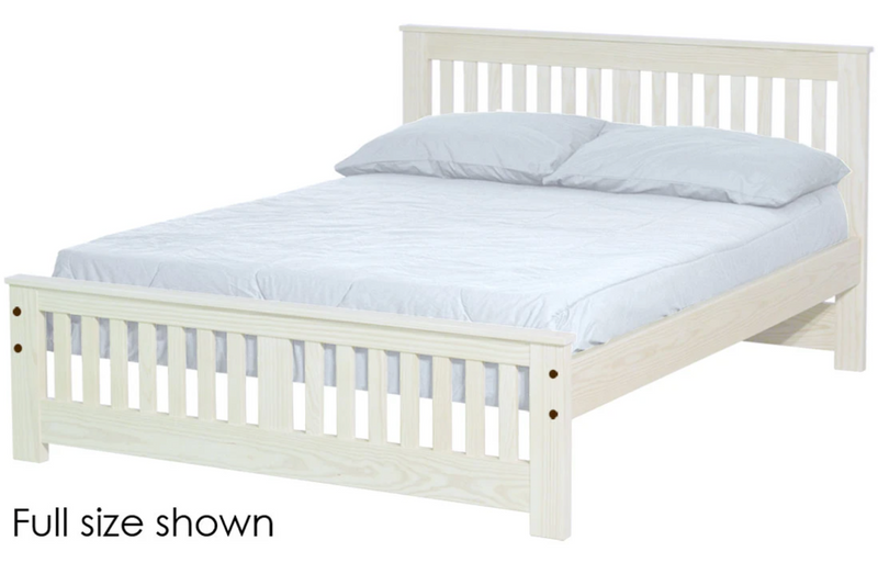 Shaker Bed, Queen, 36" Headboard and 18" Footboard, By Crate Designs. 45768
