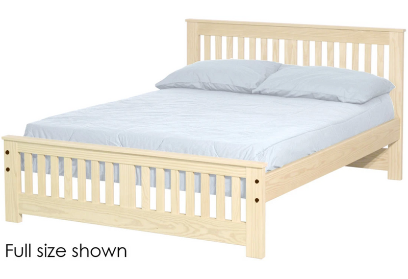 Shaker Bed, Queen, 36" Headboard and 18" Footboard, By Crate Designs. 45768